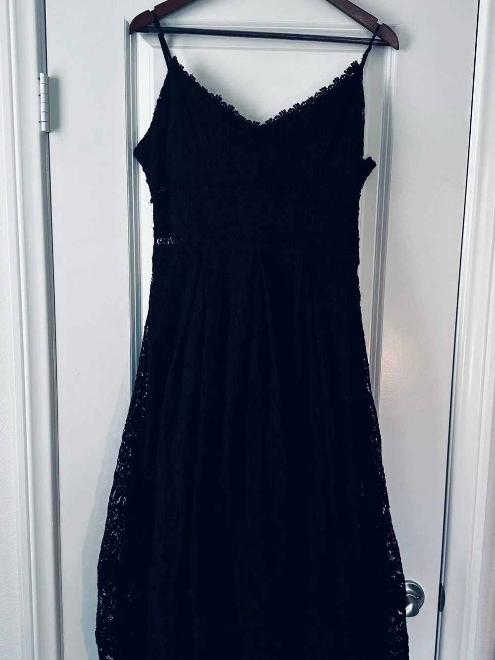Black Lace Strapless Evening Dress Whimsigoth Witchy Date Night Cocktail Party - Picture 3 of 11